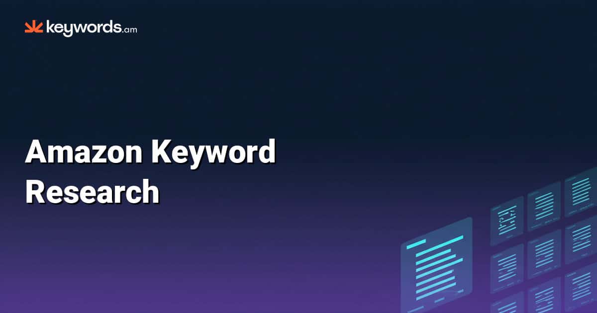 Amazon Keyword Research: The Proven 2026 Methodology Guide