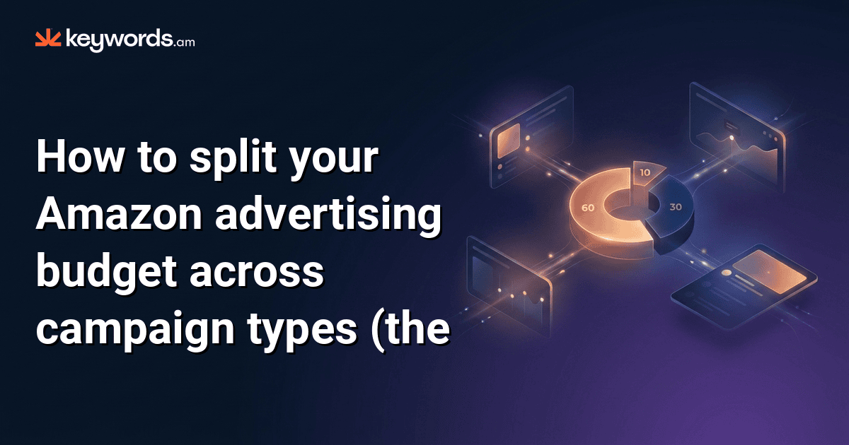 How to split your Amazon advertising budget across campaign types (the data-driven way)