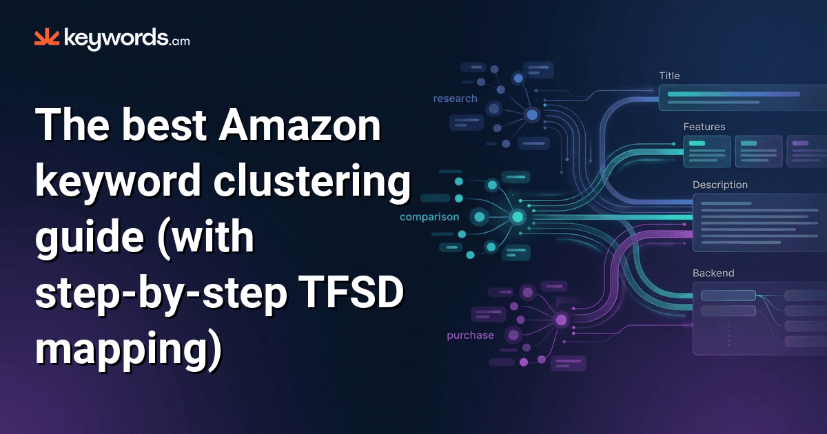 The best Amazon keyword clustering guide (with step-by-step TFSD mapping)