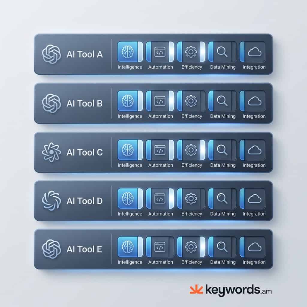 AI Amazon listing tools comparison matrix showing pricing and features