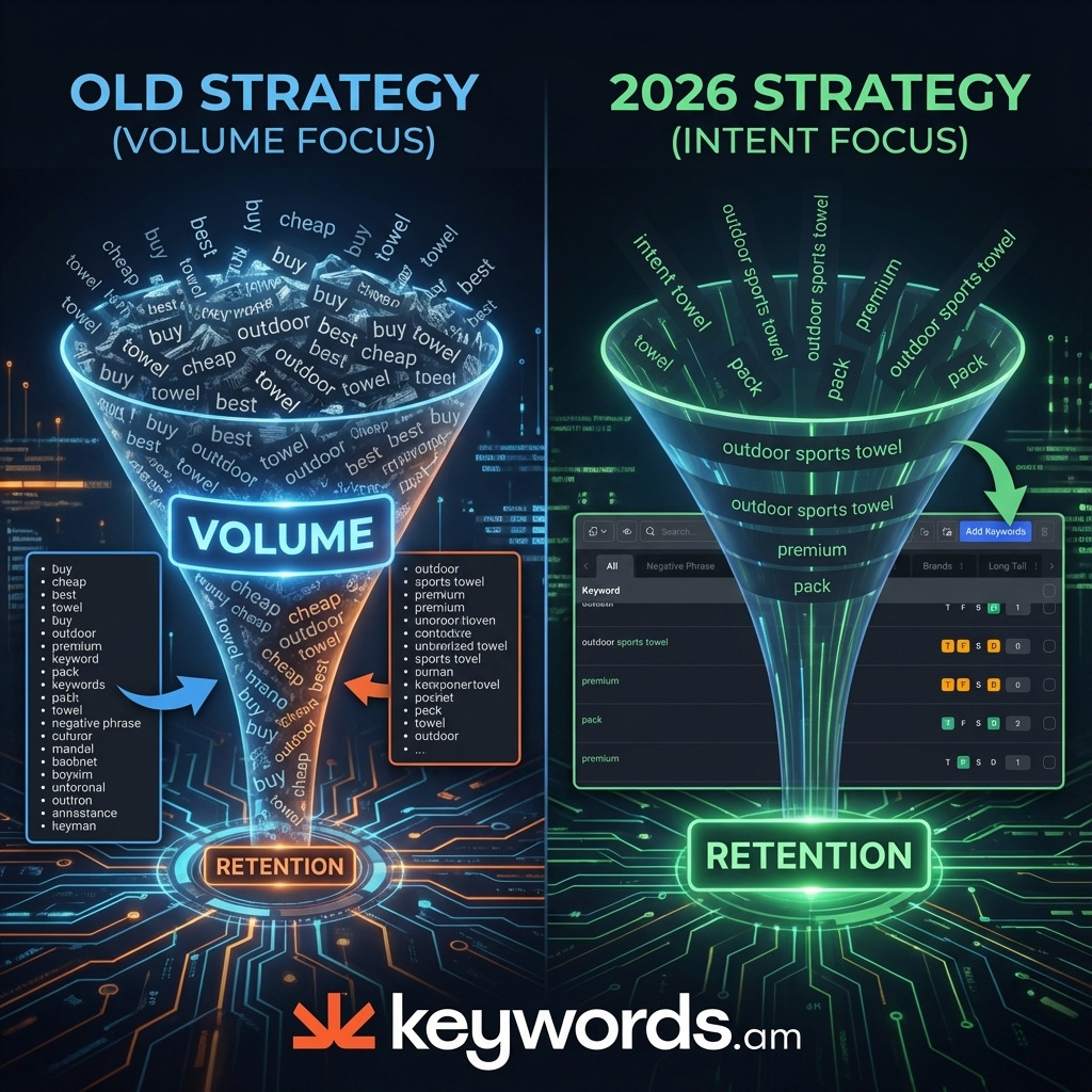 Keywords.am reverse ASIN strategy comparison old versus 2026 approach