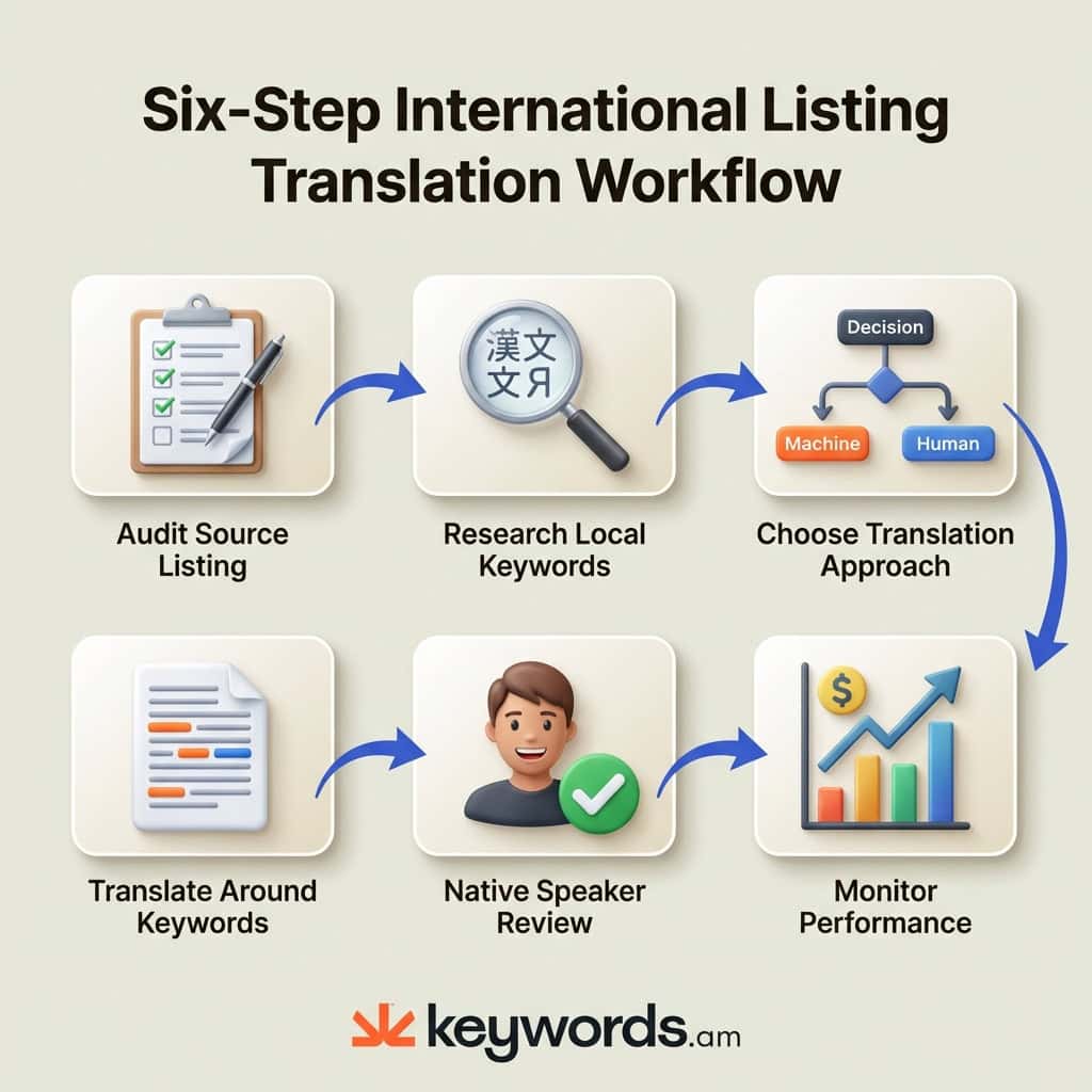 Keywords.am amazon listing audit workflow from analysis to implementation and monitoring
