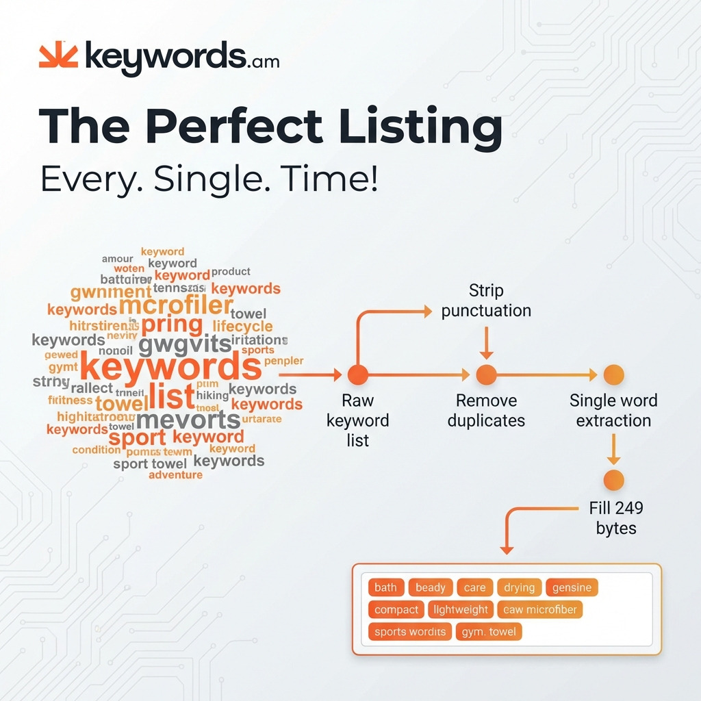 Keywords.am swiss army knife backend keywords optimization workflow diagram